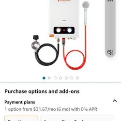 CAMPLUX ENJOY OUTDOOR LIFE BD158 1.58GPM Outdoor Propane Tankless Gas Water  Heater, white, 6l for Sale in Bakersfield, CA - OfferUp