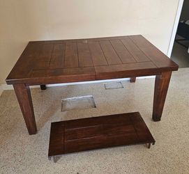 Large heavy duty table with leaf