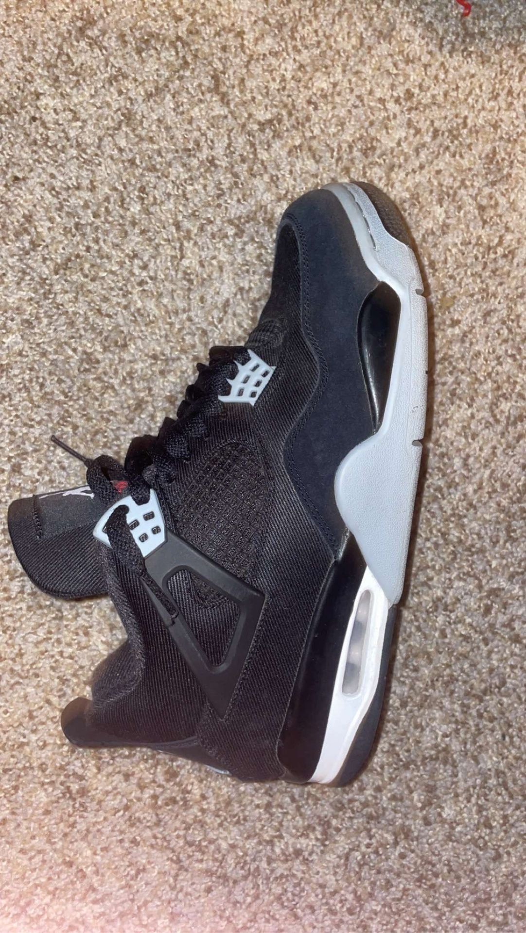 Jordan 4 Black Canvas