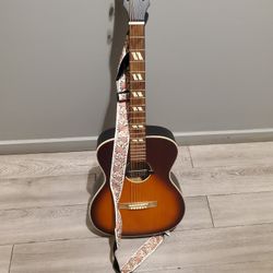 Guitar with Strap and Case