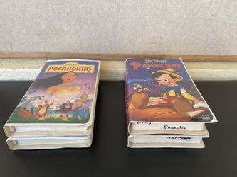 PINOCCHIO, POCAHONTAS , ALADDIN AND POCAHONTAS II