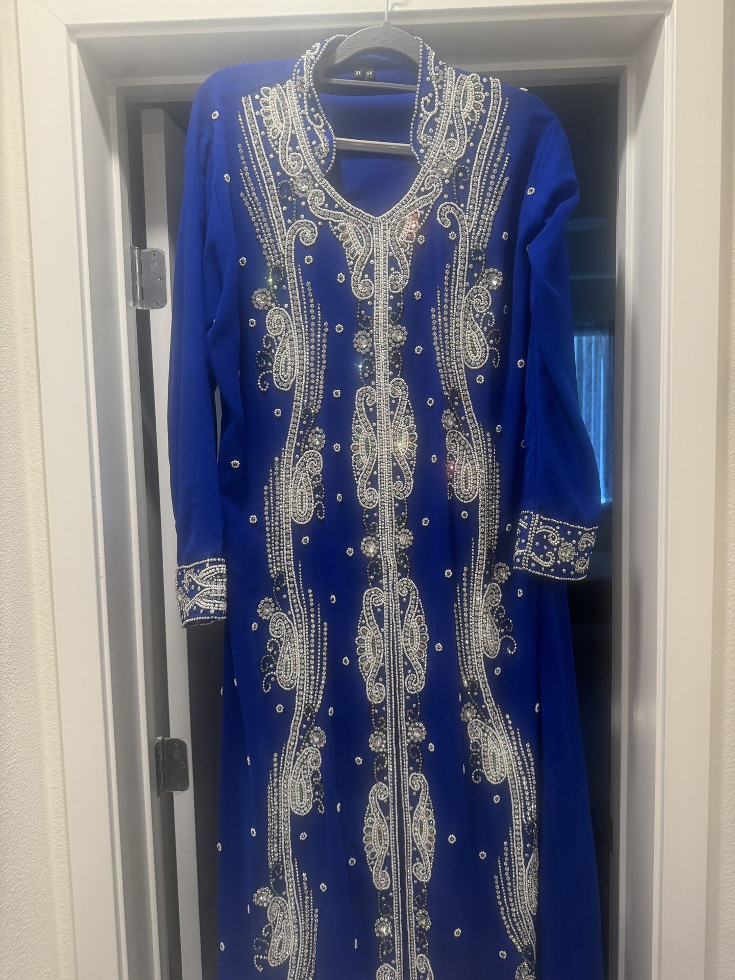 Beautiful Formal Blue Sequence Gown