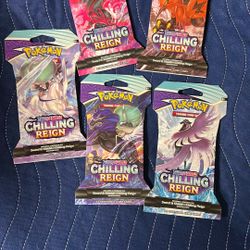 Chilling Reign Sleeved Booster Pack Art Bundle [Set of 5]