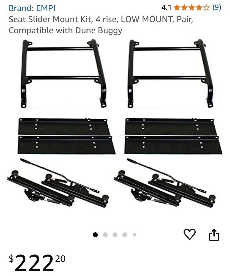 Empi (VW) Seat Rails And Sliders