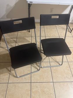 Four ikea folding chairs $20