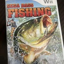 Sega Bass Fishing (Nintendo Wii, 2008) Complete CIB Tested Working MINT
