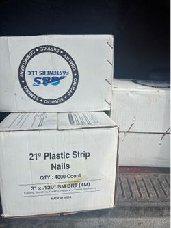 21” plastic strip nails 4000 count