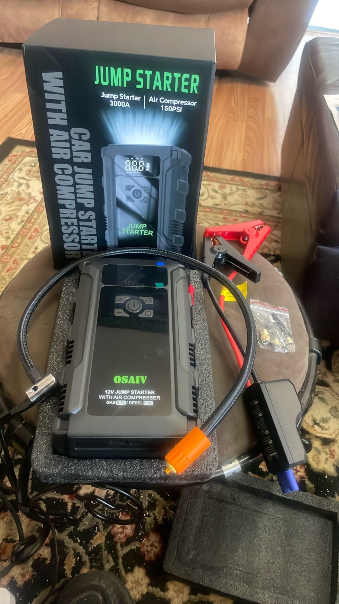 Brand New Jump Starter & Air Compressor