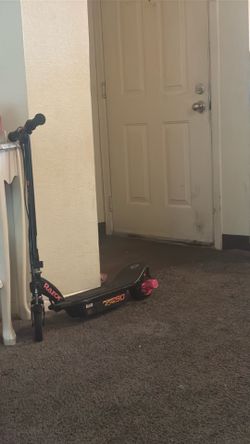 Pink and Black Razor Electric Scooter
