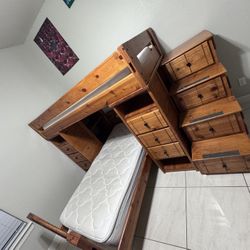 Twin Bed With Stairs And Drawers 