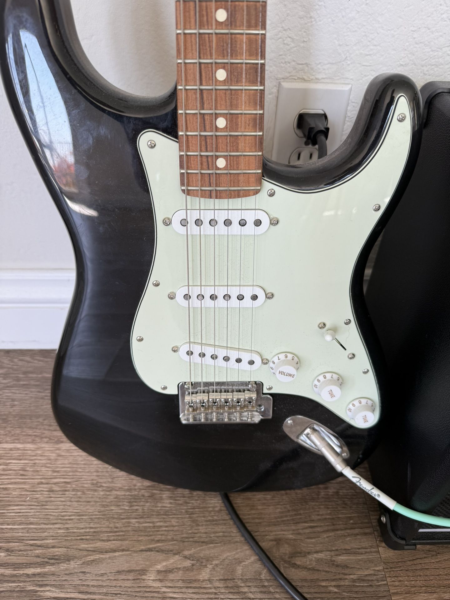 Fender Stratocaster Electric Guitar and Amp