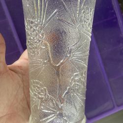 Clear Indiana Glass Set Of 4 Cups Pine Tree Cone Design