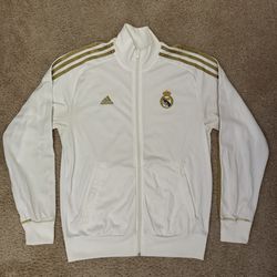 Real Madrid / Full Zip Track Jacket / White / Mens size S