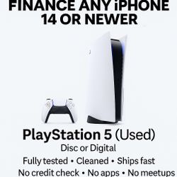 PlayStation 5 Console (Disc/Digital) – Used | FREE w/ iPhone 14 or Newer Financing | 