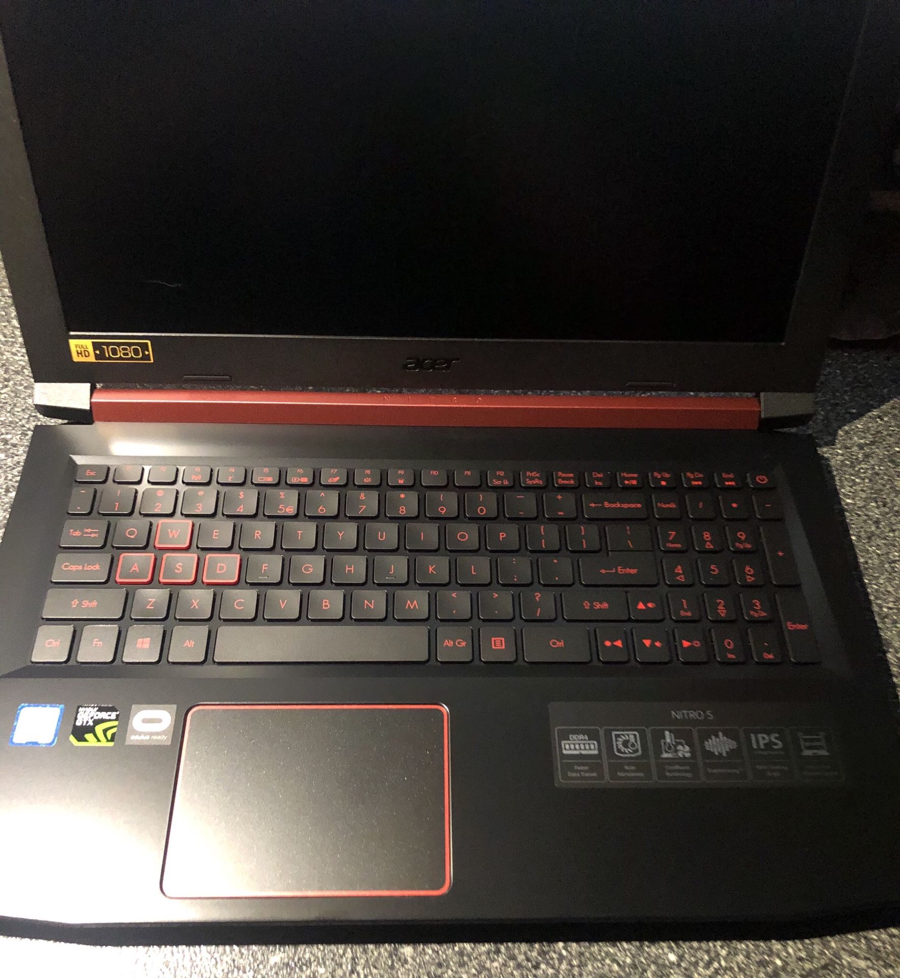 Acer Nitro Gaming Laptop Intel Core i5 8GB Memory NVIDIA