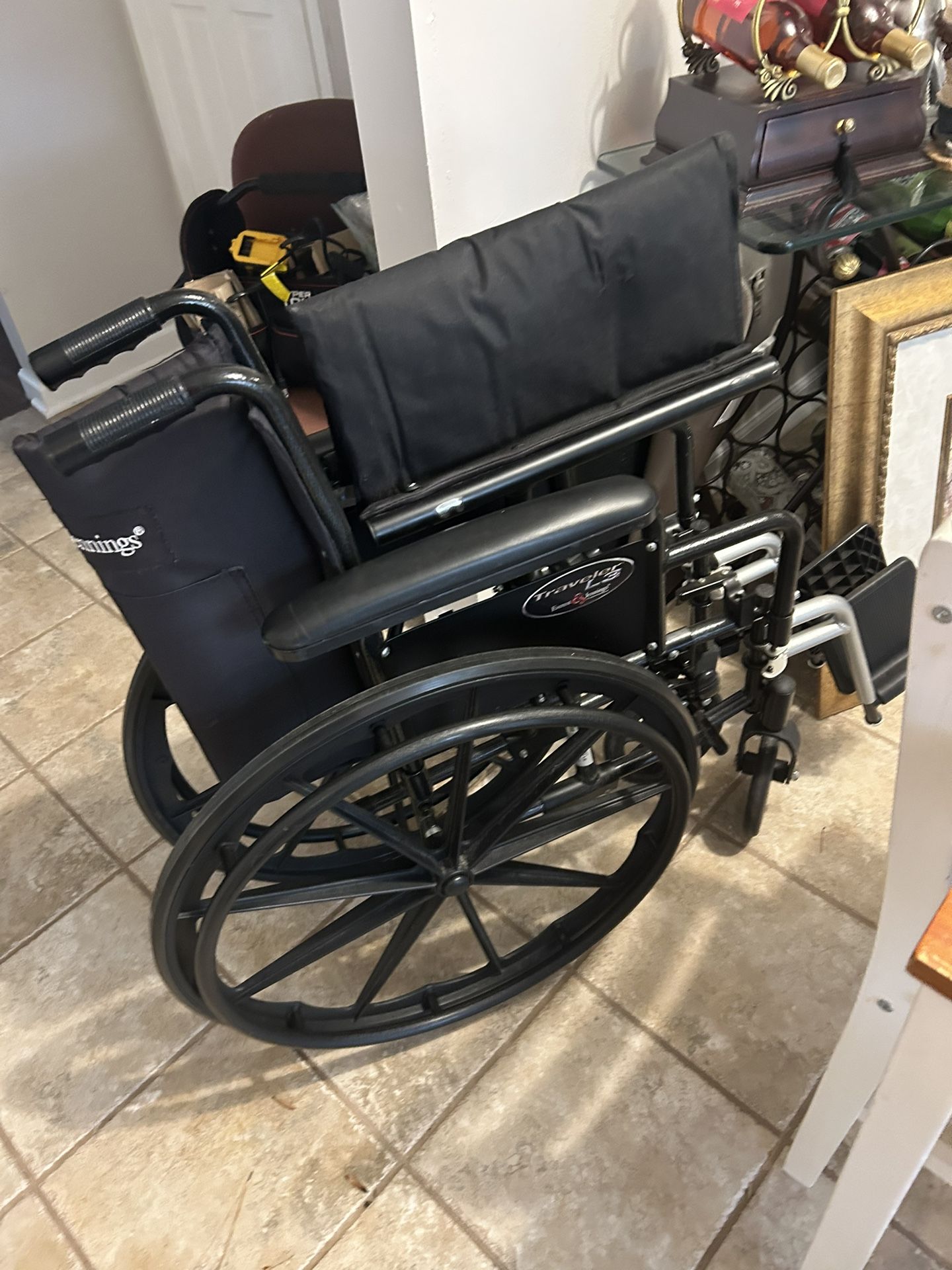 Wheelchair- Everest & Jennings 18” Seat Width Wheelchair With Footrests