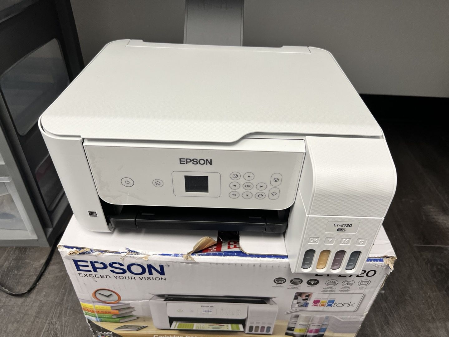 Epson EcoTank ET-2720 Wireless Color All-in-One Supertank Printer with Scanner and Copier
