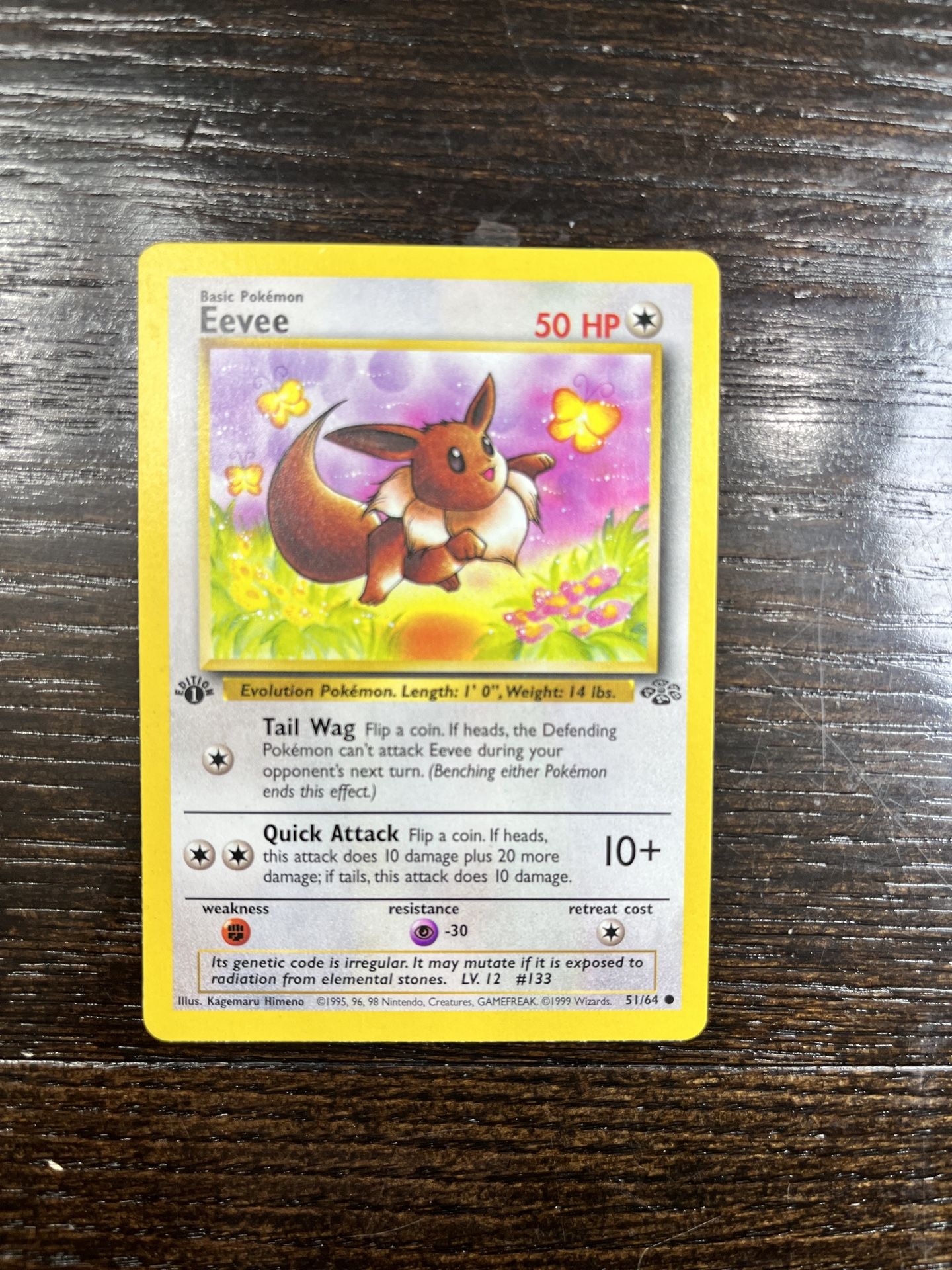 1st Edition Eevee - Jungle set #51 - Pokemon