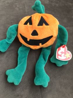 Pumkin Beanie Baby, October 31, 1998. Brand new condition.