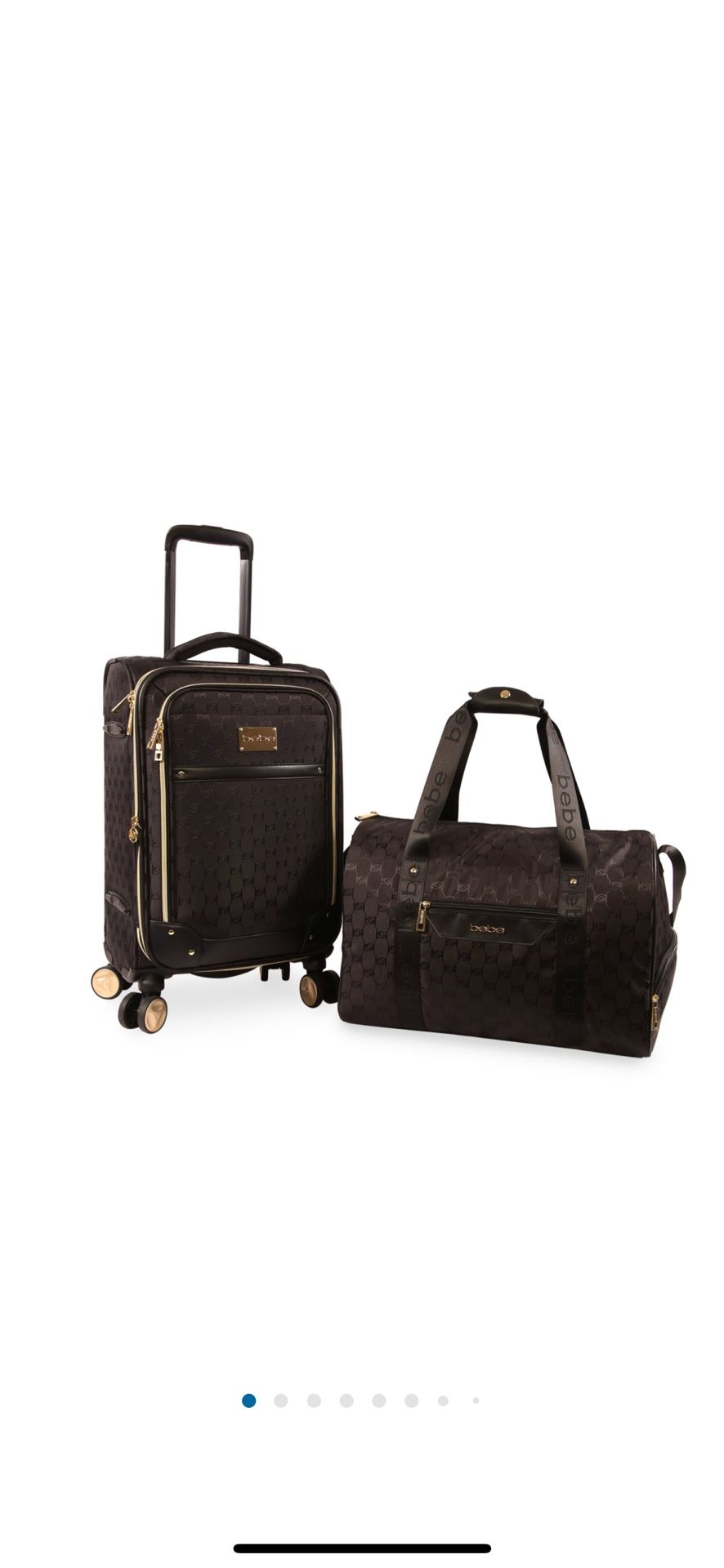 Bebe Sofia Carry-On Luggage + Weekender Set Brand New
