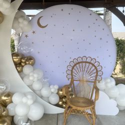 Moon Balloons Baby Shower 