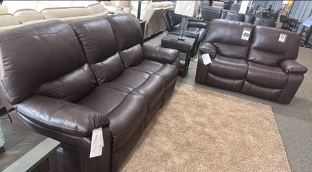 💞OM 💞  Brand New Power Reclining Sofa and Loveseat Living Room Couch Set
