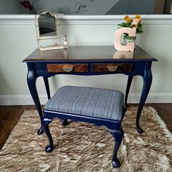Writers Table, Desk OR Vanity With Stool
