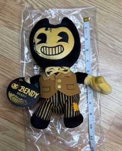 Bendy And The Dark Revival Cartoon Bendy Plush Vest Variant NWT