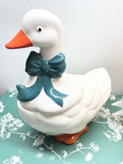 Refurbished vintage duck COOKIE JAR