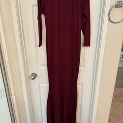 Maternity Burgundy Dress 