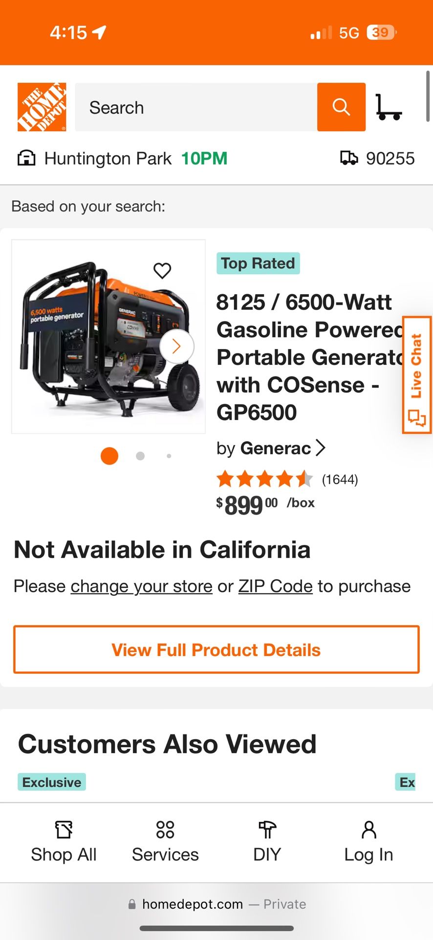 Generator Gasoline & Propane
