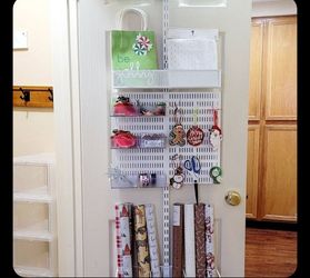 Over-the-Door Gift Wrap Organizer
