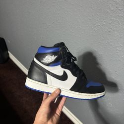 Jordan 1 Retro High, Royal Toe, Size 9.5