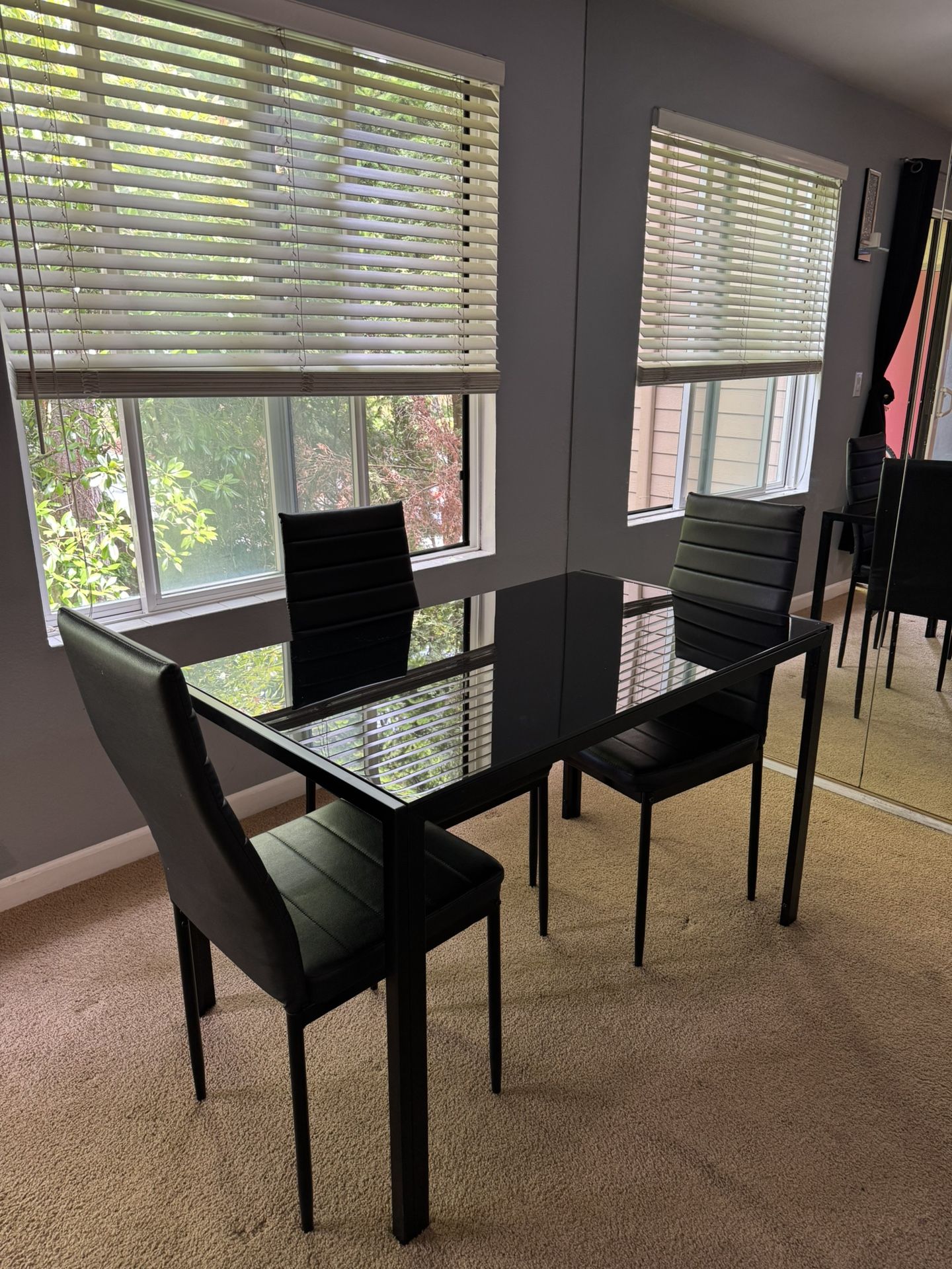 Dining Table With 3 Chairs