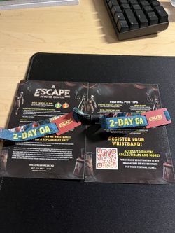 ESCAPE HALLOWEEN RAVE TICKETS!! ( 2 DAY GA TICKETS)