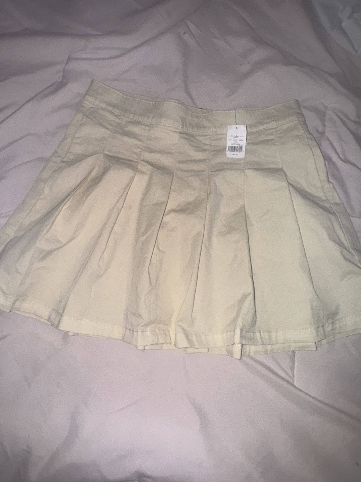 Cream White Skirt