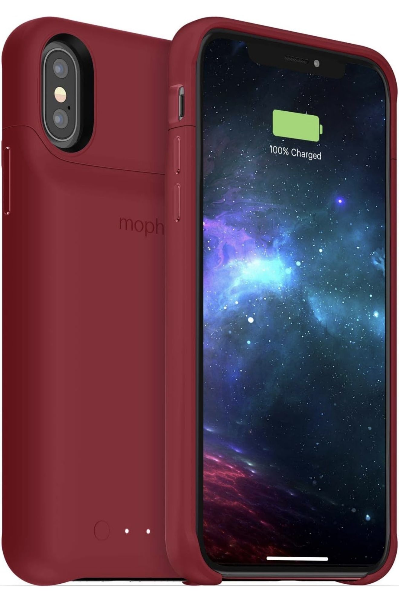 mophie 401002830 Juice Pack Access - Ultra-Slim Wireless Battery Case - Made for Apple iPhone Xs/iPhone X (2,000mAh) - Dark Red