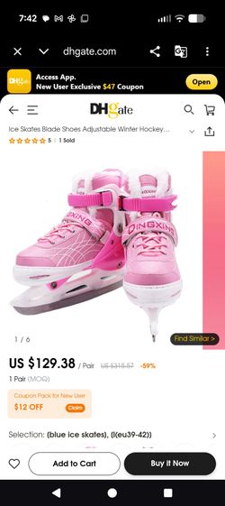 DHgate Mobile Site
Ice Skates Blade Shoes Adjustable Winter Hockey Thermal Thicken Warm For Girls Boy Men 230706