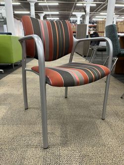 Herman Miller Aside Chair (Orange/Silver)