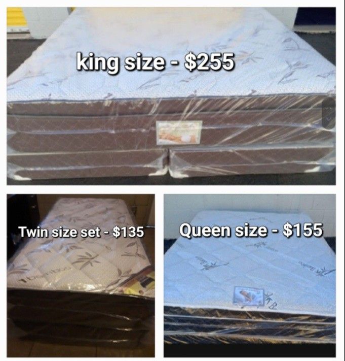 Brand New Mattresses Included Box Spring Free Deelivery Depends On Location