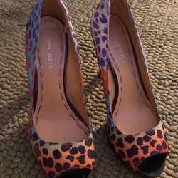 Multicolor Leopard Heels