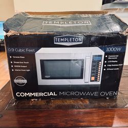 Templeton Commercial Microwave Oven 0.9 Cu Ft 1000W Stainless Steel New