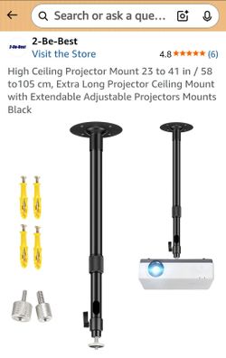Ceiling projector mount