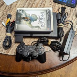 PS2 PlayStation 2 Slim Video Gaming Console Bundle 