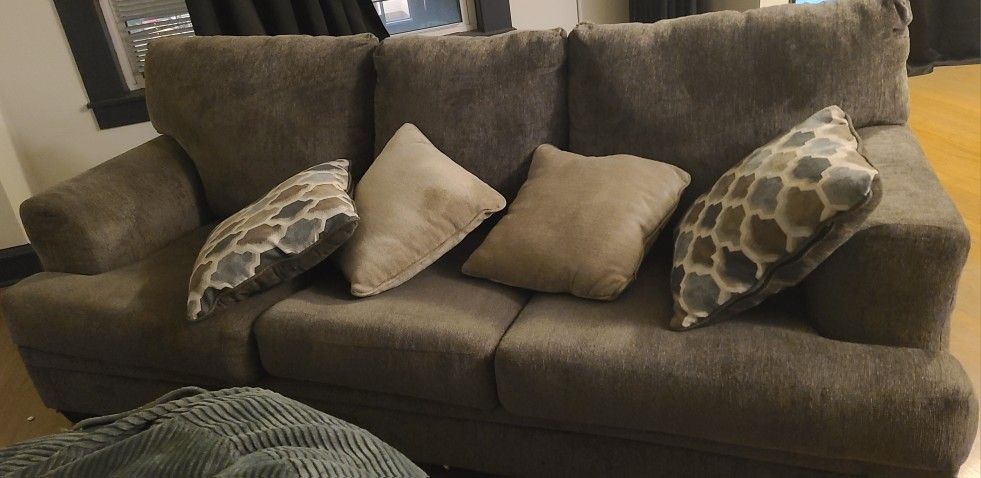 Ashley Sleeper Sofa – Corduroy, Like New – Must Go This Week!