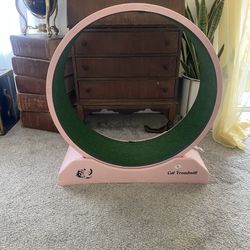 Cute Pink Cat Treadmill