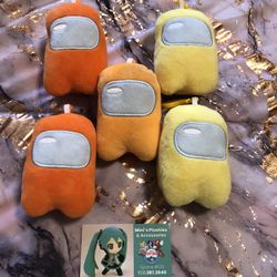 Among Us Keychain Plushies 