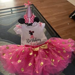 18-24M Minnie Mouse 1st Birthday Fit 