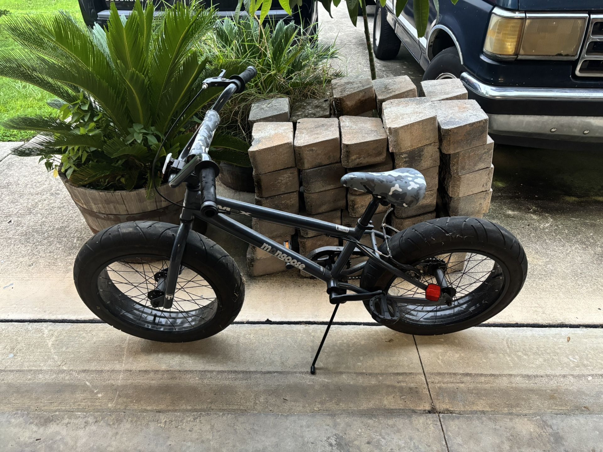 20 Inch, 4 Inch Thick Fat Tires, Boys Mongoose BMAX Bike