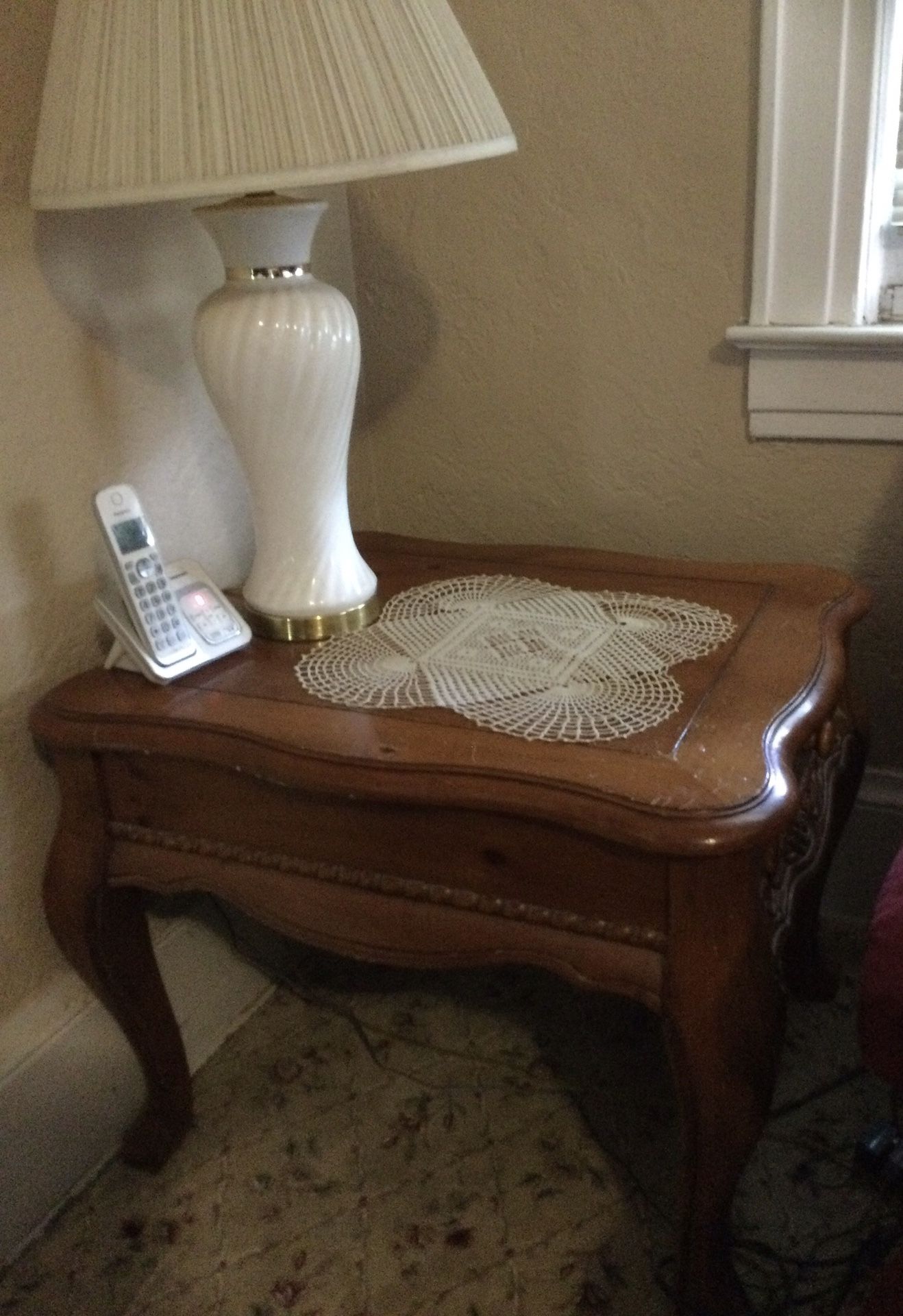 Solid Wood End Table